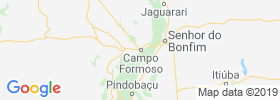 Campo Formoso map